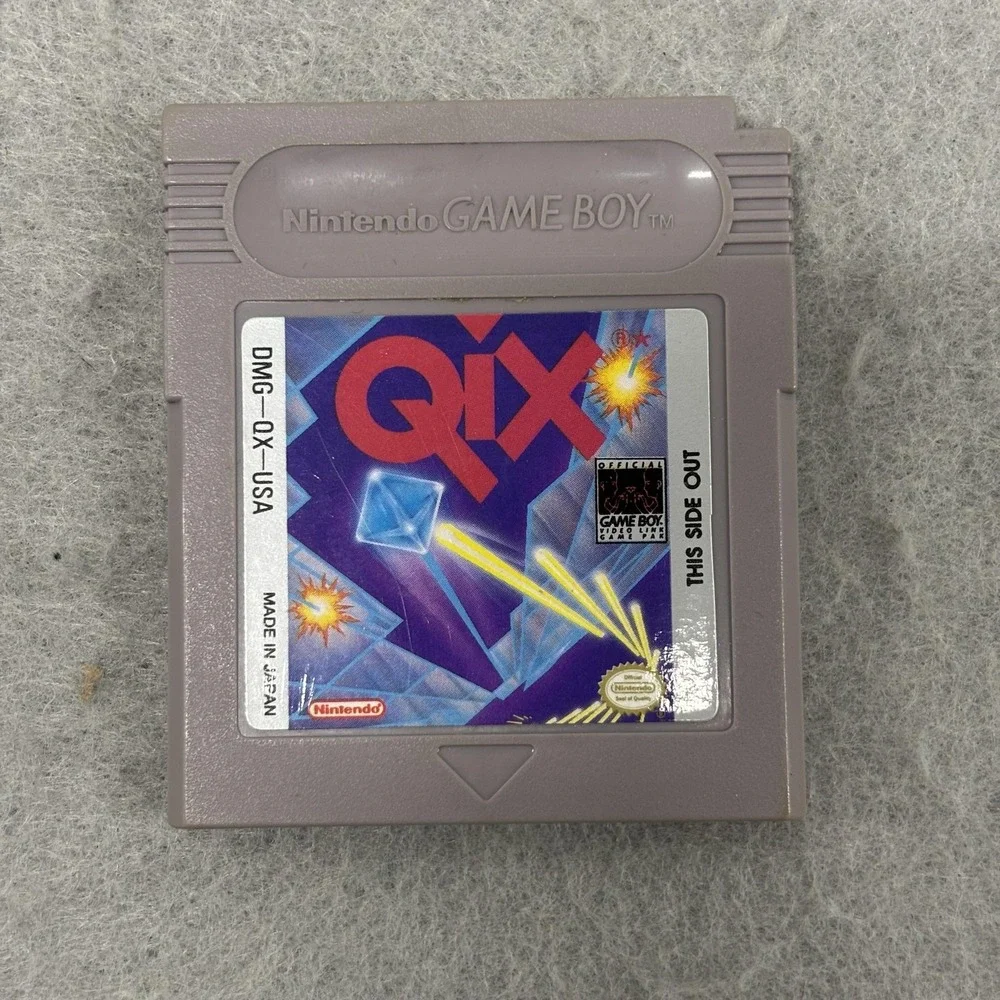 Qix Nintendo Game‎ Boy Video Game Cartridge DMG-QX-USA With Case Japan Game